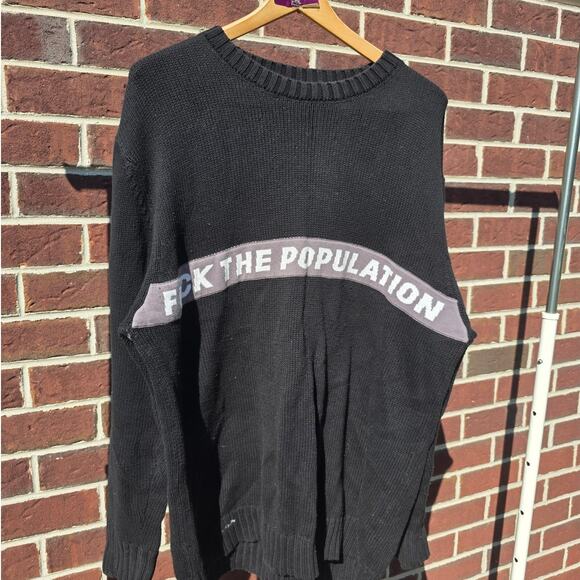 FTP Spell Out Knit Sweater "Black" - Picture 1 of 6